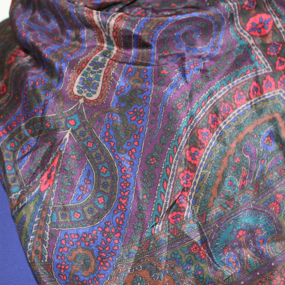 Silk-blend scarf
